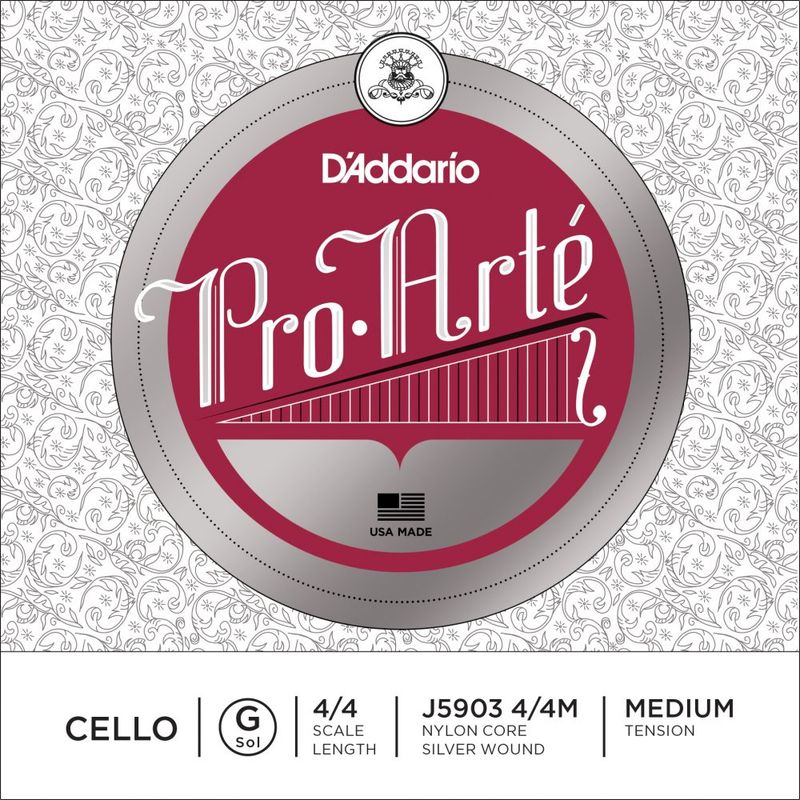 Daddario Orchestral J5903 4/4M Pro Arte Cello G 4/4 /Medium Tension