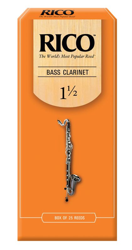 D'Addario REA2515 Rörblad Rico Bas-klarinett 25-p. 1.5