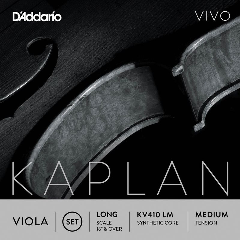 Daddario Orchestral KV410 LM Kaplan Vivo Viola Set Long /Medium Tension