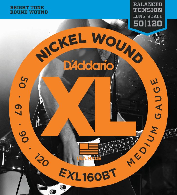 D'Addario EXL160BT Strängset Elbas Nickel Wound 050 - 120 (Balanced Tension)