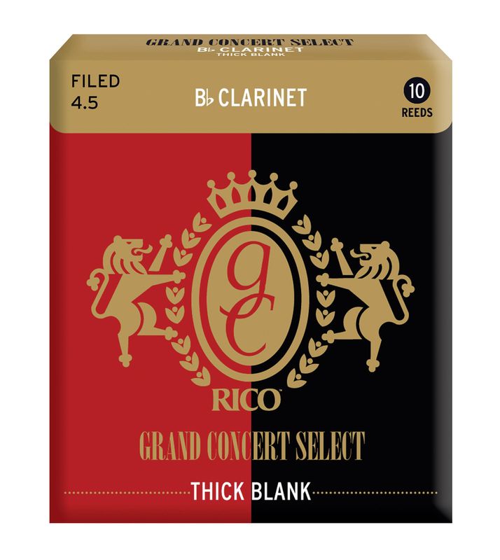 D'Addario RGT10BCL450 Rörblad Grand Consert Select Bb-Klarinett Thick 10-p 4.5