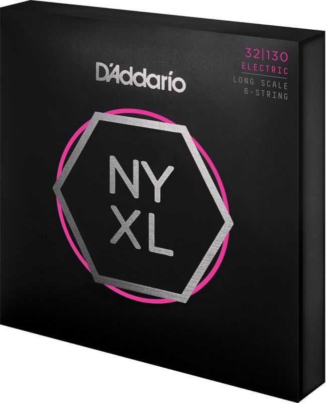 D'Addario NYXL32130 Strängset Elbas NYXL Nickel Wound 032-130 (6-str) Reg. Light