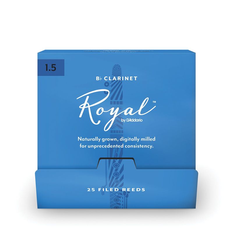 D'Addario RCB0115-B25 Rörblad Royal Bb-Klarinett. 25-p. 1.5 Sealed