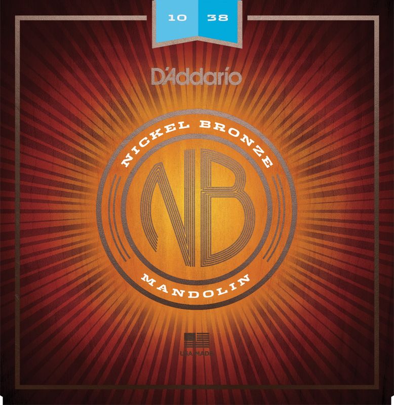 D'Addario NBM1038 Strängset Mandolin Nickel Bronze 010-038 Light
