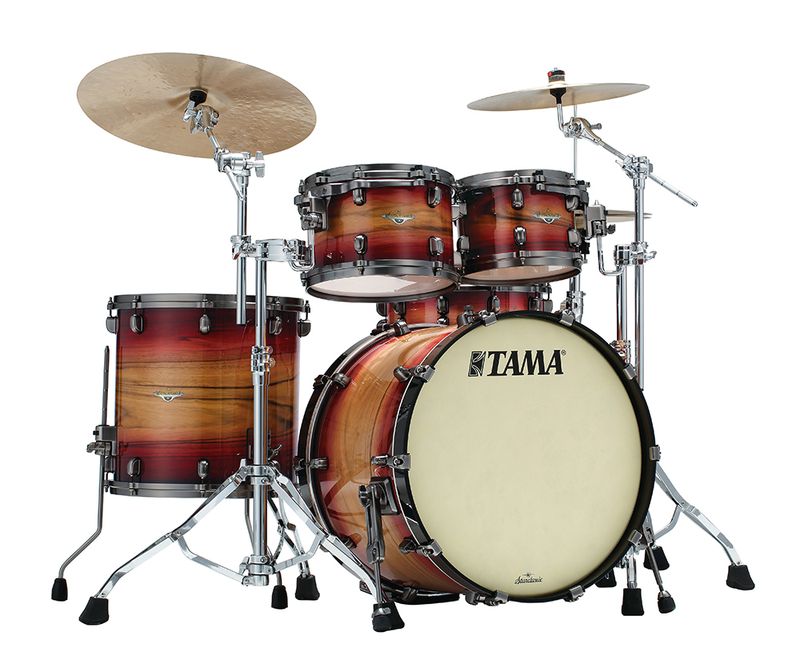 Tama ME42TZUS-LRWB SC Maple 4-shellkit (10,12,16,22), Ruby Pacific Walnut Burst, SBN h/w