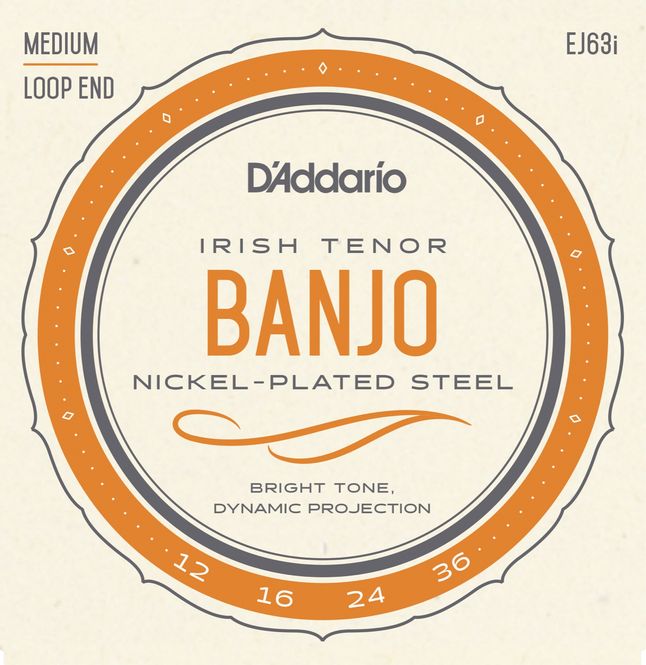Hovedbilde D'Addario EJ63I Strängset Irish Tenor Banjo ...