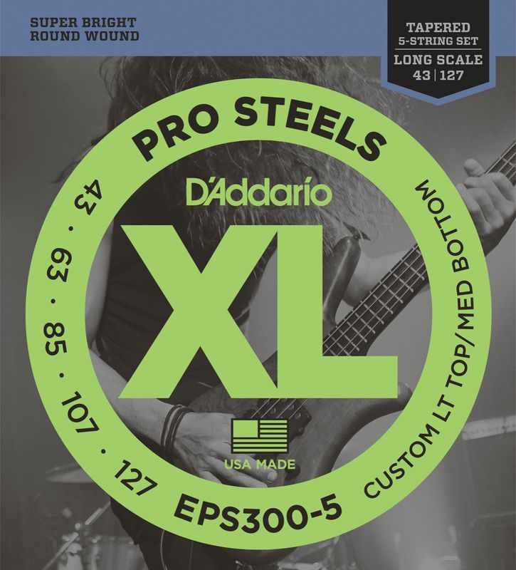 D'Addario EPS300-5 Strängset Elbas Prosteels 043-127 (5-Strängset)