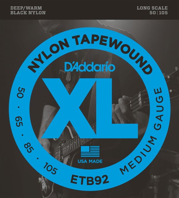 Hovedbilde D'Addario ETB92 Strängset Elbas Tapewound 050 - 105