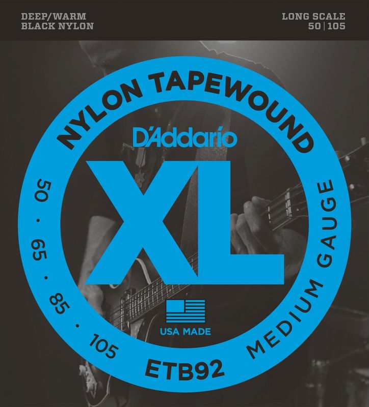 D'Addario ETB92 Strängset Elbas Tapewound 050 - 105