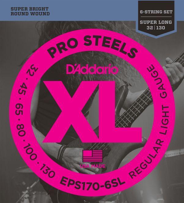 Hovedbilde D'Addario EPS170-6SL Strängset Elbas Prosteels ...