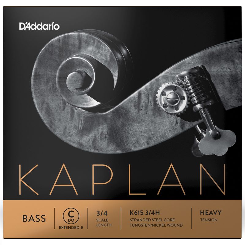Daddario Orchestral K615 3/4H Kaplan Bas C, E-Ext. 3/4 /Heavy Tension