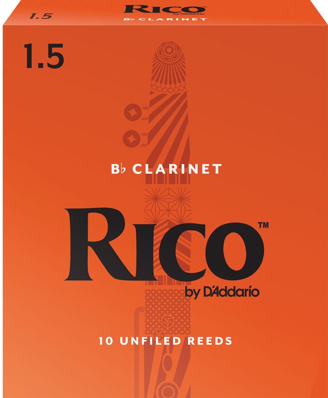 D'Addario RCA1015 Rörblad Rico Bb-Klarinett 10-p. 1.5