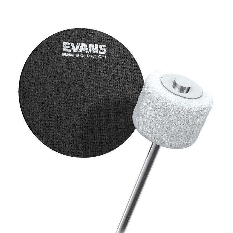 Evans EQPB1 Single Bass Drum Patch, Black