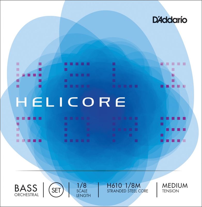 Daddario Orchestral H610 1/8M Helicore Orchestral Bas Set 1/8 /Medium Tension