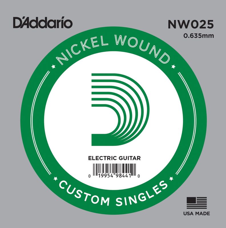 D'Addario NW025 Gitarsträng Elgitar Nickel Wound 025