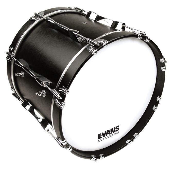 Hovedbilde Evans BD20MX2W 20'' Bastrumskinn March Bass White