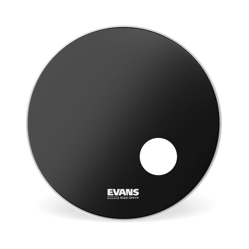Evans BD22RONX 22'' Bastrumskinn ONYX Resonant BK