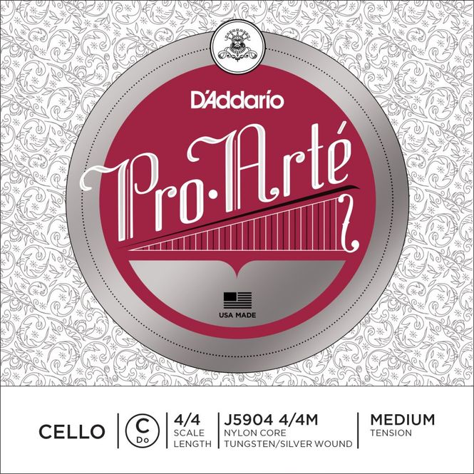 Hovedbilde Daddario Orchestral J5904 4/4M Pro Arte Cello C 4/4 /Medium Tension