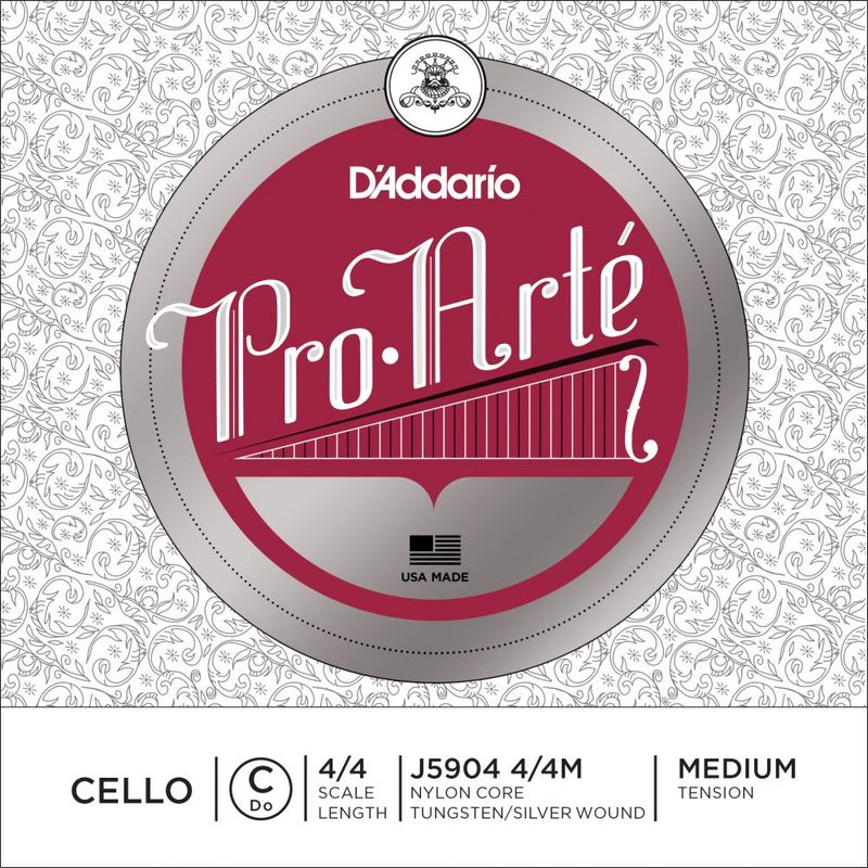 Daddario Orchestral J5904 4/4M Pro Arte Cello C 4/4 /Medium Tension