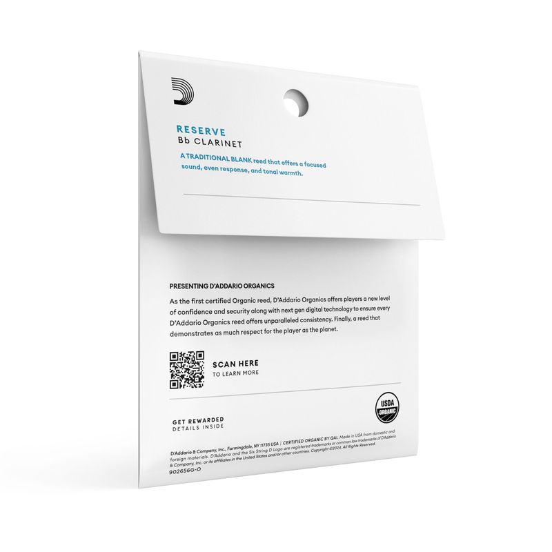 D'Addario ODCR0330 Org. Reserve Bb-klarinett 3-p 3.0