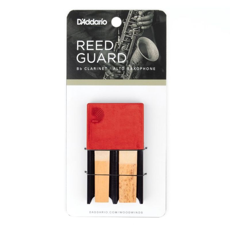 D'Addario DRGRD4ACRD Reed Guard IV Klarinett/Altsax, Red