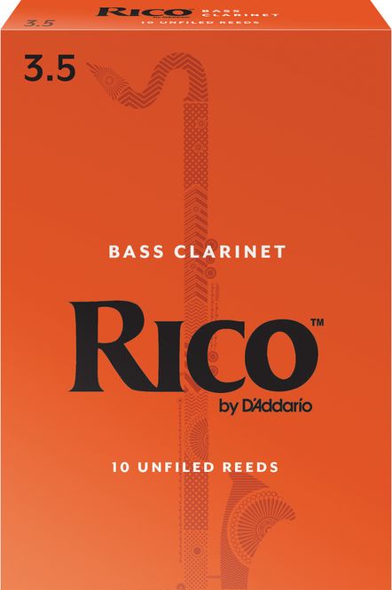 Hovedbilde D'Addario REA1035 Rörblad Rico Bas-Klarinett 10-p. 3.5