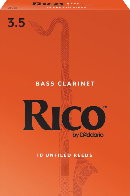D'Addario REA1035 Rörblad Rico Bas-Klarinett 10-p. 3.5