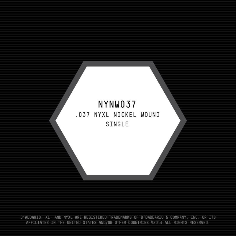 D'Addario NYNW037 Gitarsträng NYXL Nickel Wound 037