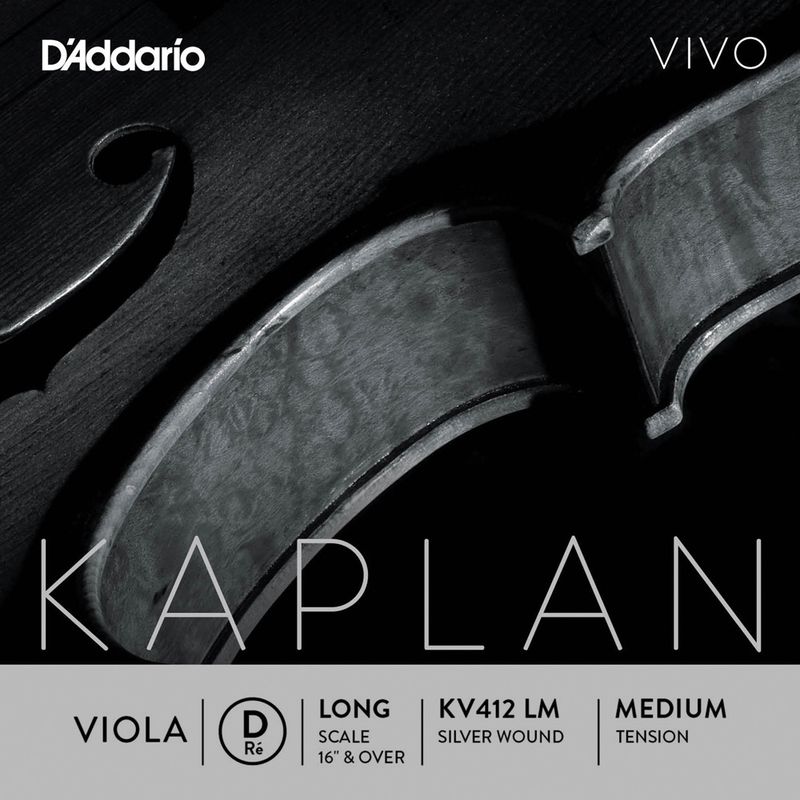Daddario Orchestral KV412 LM Kaplan Vivo Viola D Long /Medium Tension