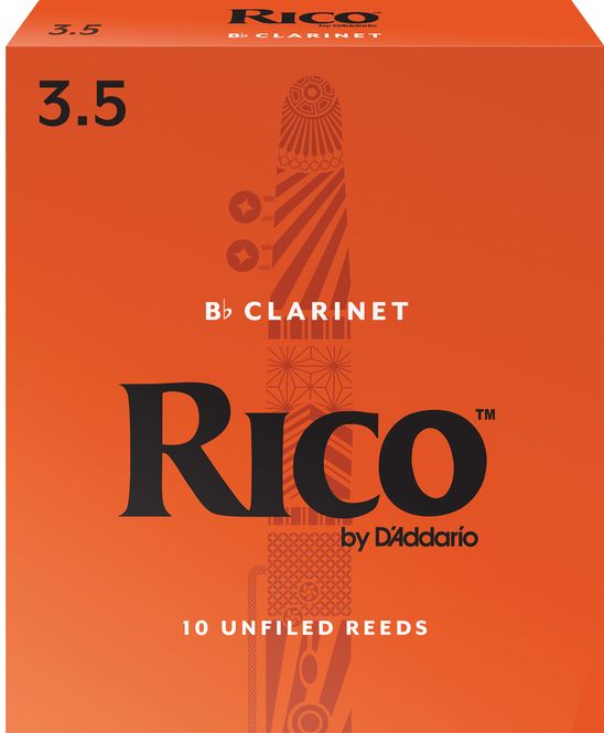 Hovedbilde D'Addario RCA1035 Rörblad Rico Bb-Klarinett 10-p. 3.5