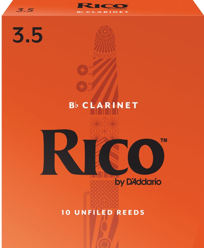 D'Addario RCA1035 Rörblad Rico Bb-Klarinett 10-p. 3.5