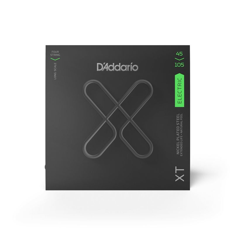 D'Addario XTB45105 Strängset Elbas XT Coated 045-105 Long scale