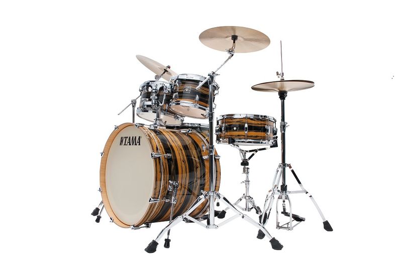 Tama CK52KRS-NET Superstar Classic MA 5-del Shell-kit, Natural Ebony Tiger Wrap