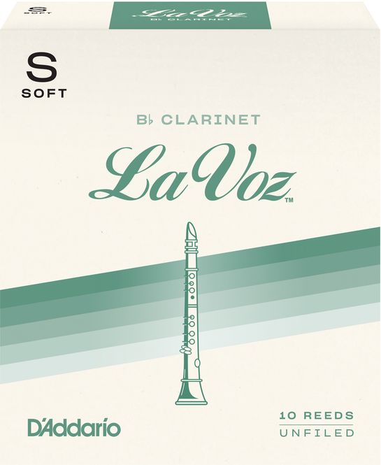Hovedbilde D'Addario RCC10SF Rörblad La Voz Bb-Klarinett ...