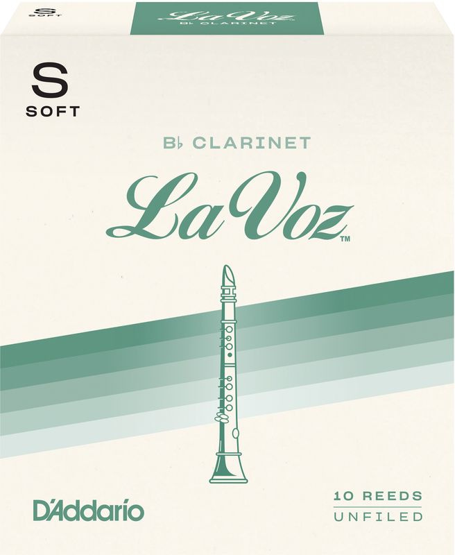 D'Addario RCC10SF Rörblad La Voz Bb-Klarinett 10-p. SF