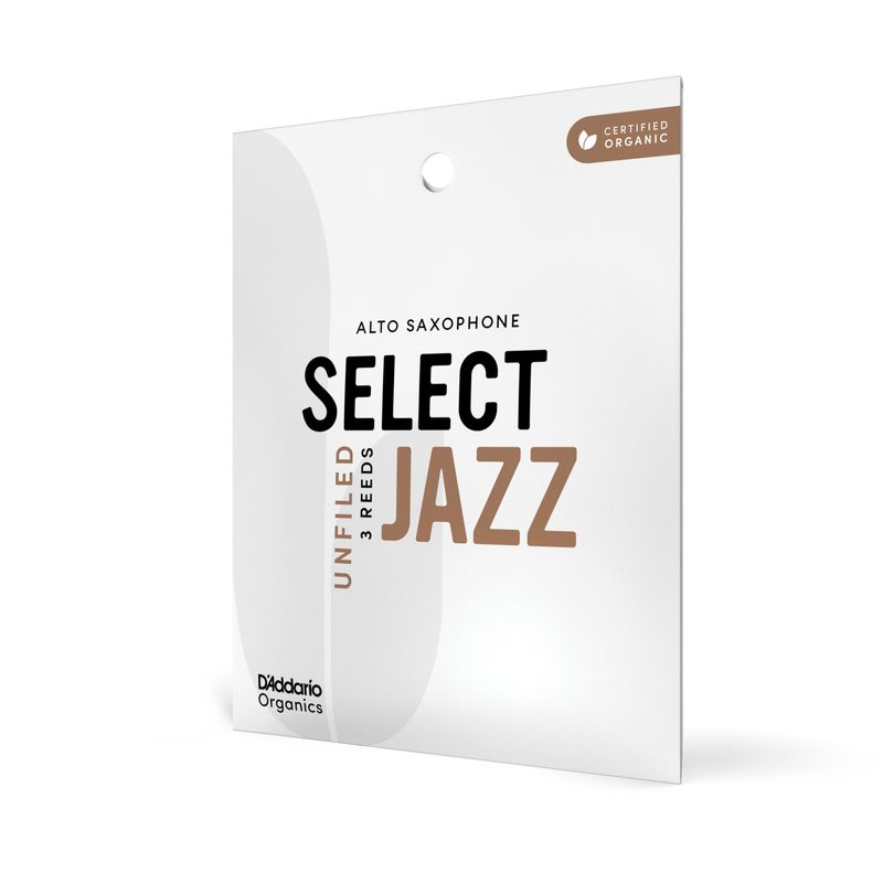 D'Addario ORRS03ASX3S Org. Select Jazz Un-Filed Alt-sax 3-p. 3S
