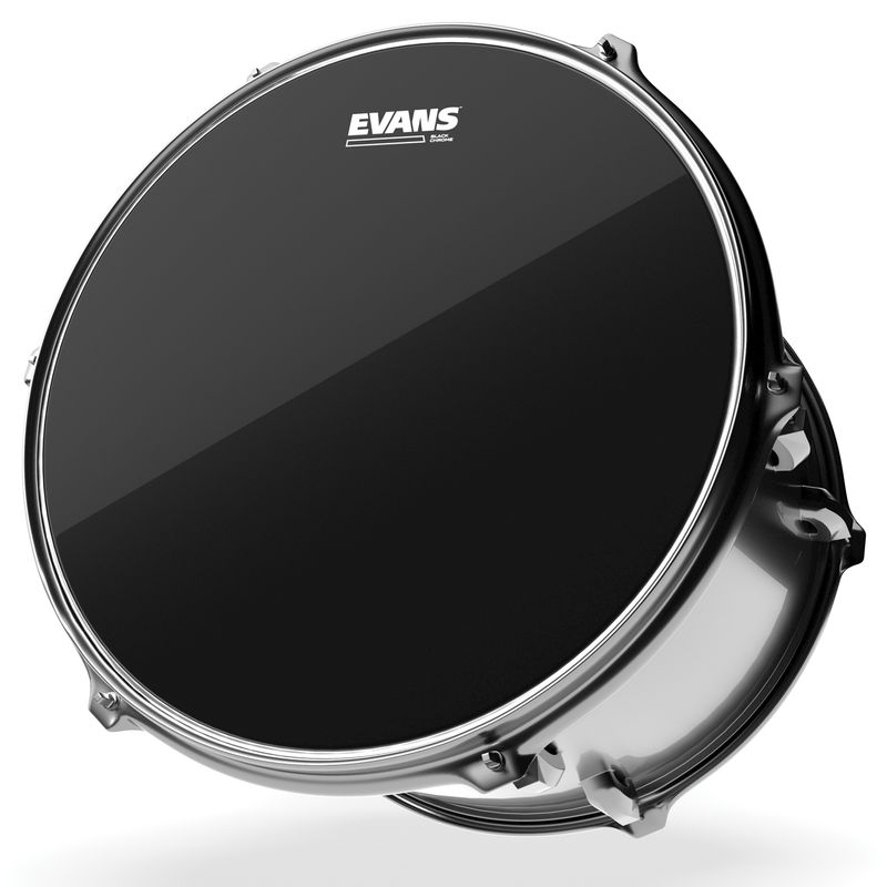 Evans TT14CHR 14'' Pukskinn Black Chrome Clear