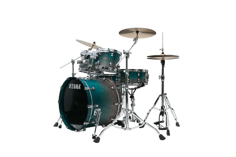 Tama WBS42S-SPF SC Walnut/Birch 4-shellkit (10,12,16,22), Satin Sapphire Fade