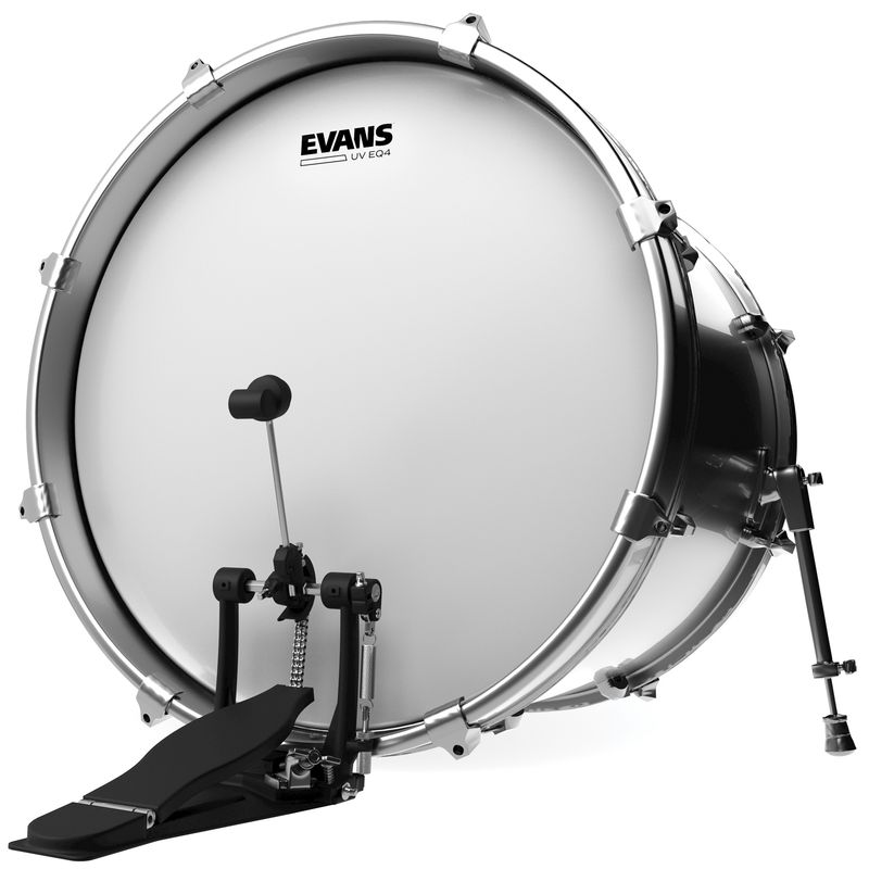 Evans BD22GB4UV 22'' Bastrumskinn EQ4 Batter UV Coated