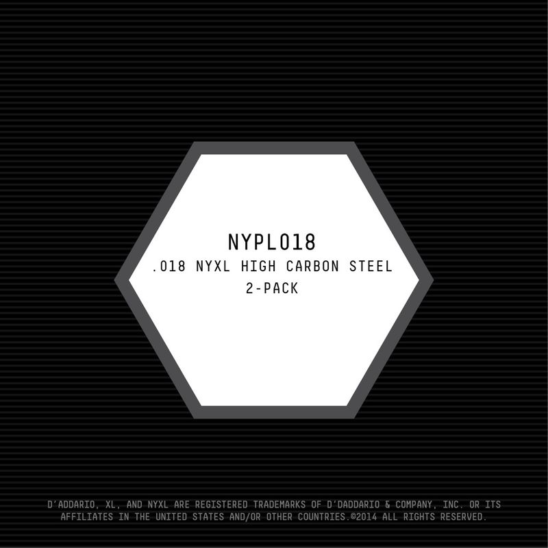 D'Addario NYPL018 Gitarsträng NYXL Plain 2-pack 018