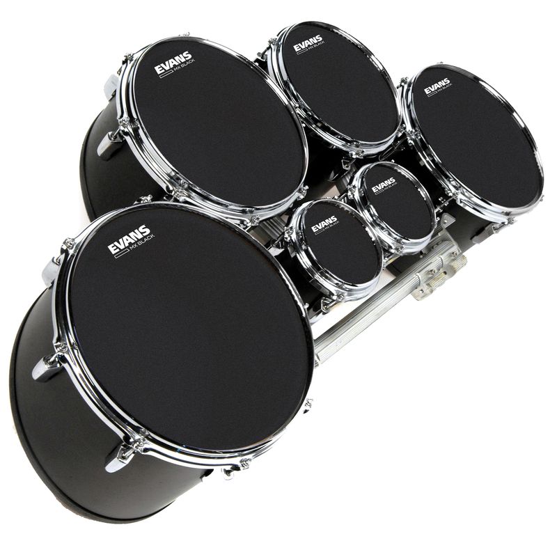 Evans TT12MXB Pukskinn MX Black Marching Tenor 12''