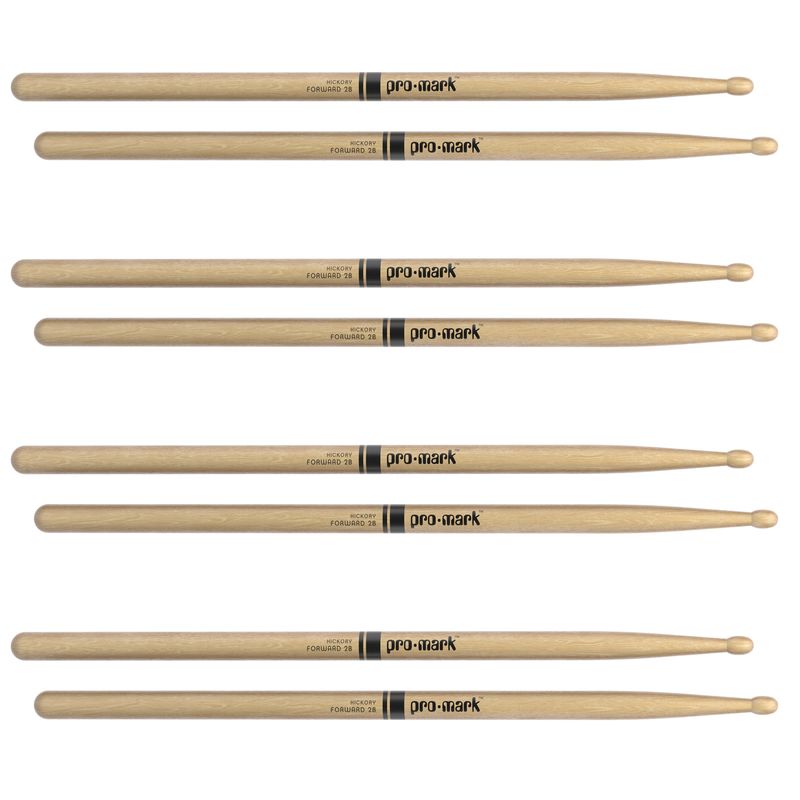 Promark TX2BW-4P Classic Forward, 2B, 4-pack, Oval tip