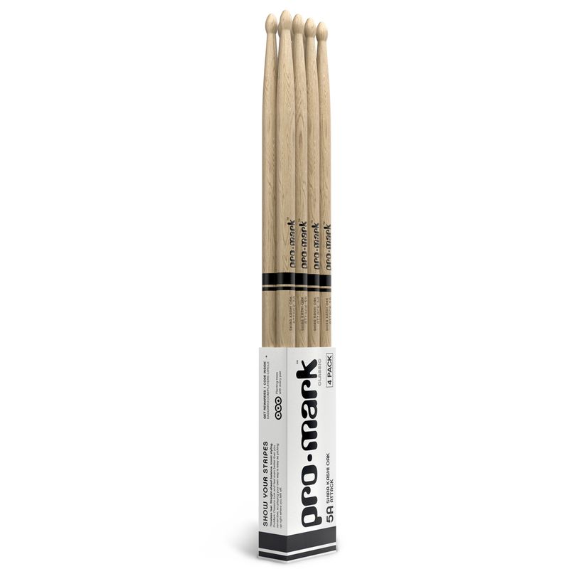 Promark PW5AW-4P Classic Attack, 5A, Oak, 4-pack, Oval tip