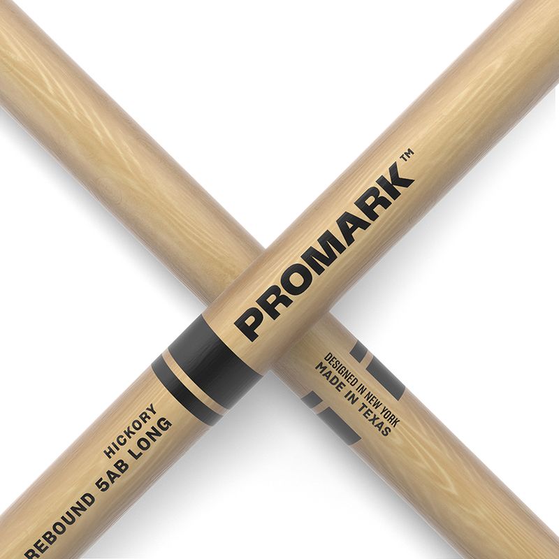 Promark RBH580LAW Rebound 5AB Long, Hickory, Acorn tip