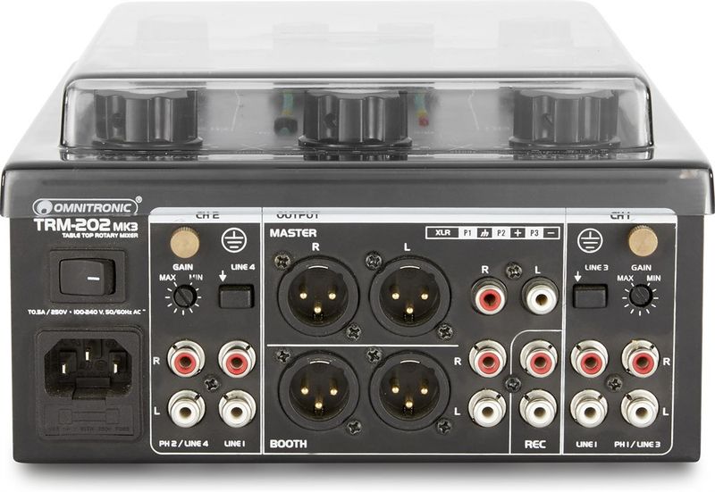Decksaver Skyddslock till Omnitronic TRM-202