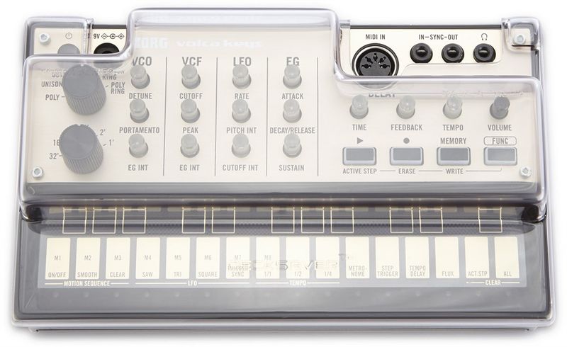 Decksaver Skyddslock till Korg Volca Beats, Bass, FM, Keys & Sample