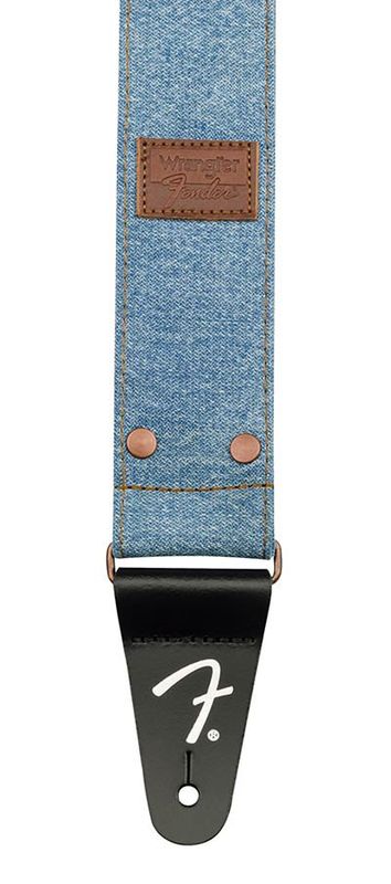 Fender  Wrangler riveted denim strap, light indigo