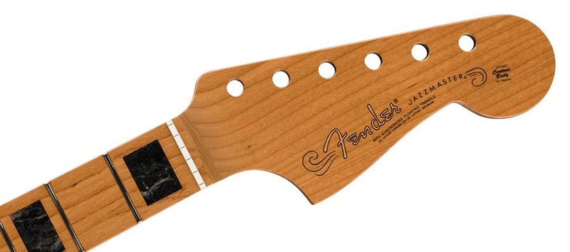Fender GRP roasted maple Jazzmaster neck, block inlay, 22 med