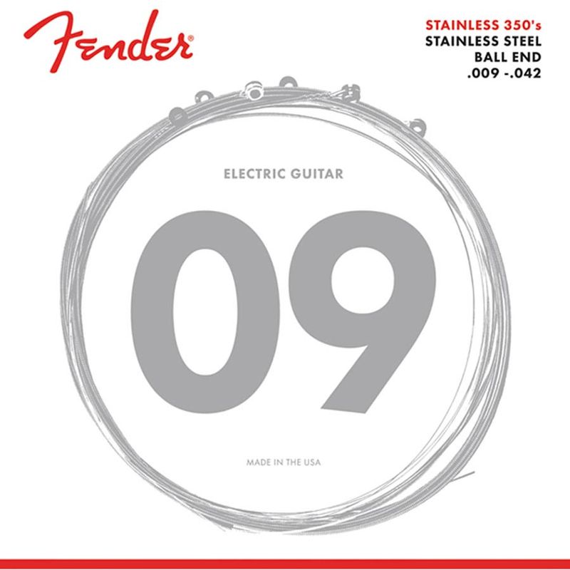 Fender 350L-B Stainless 350s -  light, ball end, 009-042