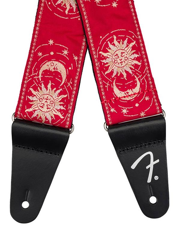 Fender  AM Vintage II woven Git.strap, sun & moon design, dark